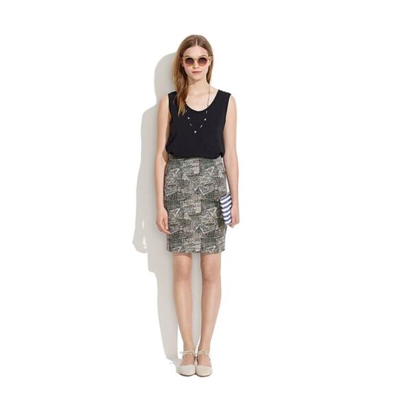 Madewell Downtown Skirt in Batik XS Mini Skirt - Picture 1 of 5